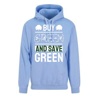 Buy Green And Save Green Unisex Surf Hoodie