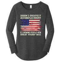 BidenS Greatest Accomplishment Is Showing 2024 Women's Perfect Tri Tunic Long Sleeve Shirt