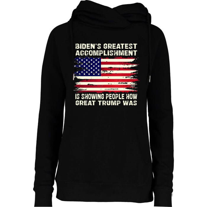 BidenS Greatest Accomplishment Is Showing 2024 Womens Funnel Neck Pullover Hood