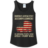 Bidens Greatest Accomplishment Is Showing Trump 2024 Ladies Essential Tank