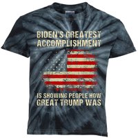 Bidens Greatest Accomplishment Is Showing Trump 2024 Kids Tie-Dye T-Shirt