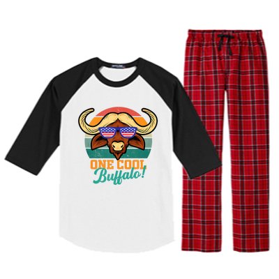 Buffalo Gifts Apparel Souvenirs Usa Flag Sports Tailgating Raglan Sleeve Pajama Set