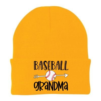 Baseball Grandma Arrow Knit Cap Winter Beanie