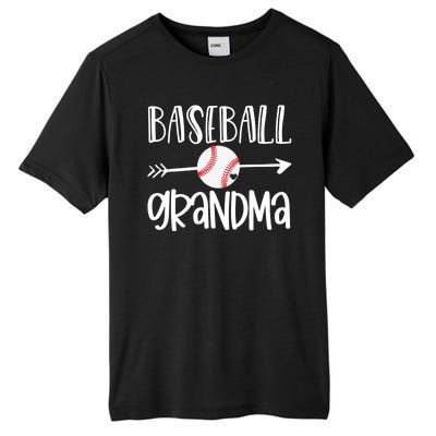 Baseball Grandma Arrow Tall Fusion ChromaSoft Performance T-Shirt