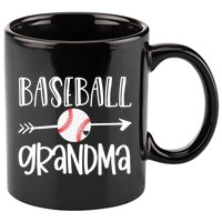 Baseball Grandma Arrow 11oz C Handle Ceramic Mug