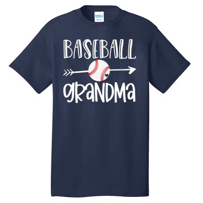 Baseball Grandma Arrow Tall T-Shirt