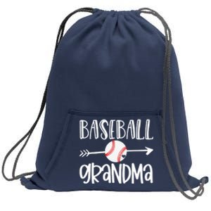 Baseball Grandma Arrow Sweatshirt Cinch Pack Bag