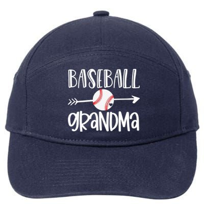 Baseball Grandma Arrow 7-Panel Snapback Hat