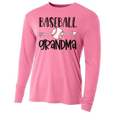 Baseball Grandma Arrow Cooling Performance Long Sleeve Crew