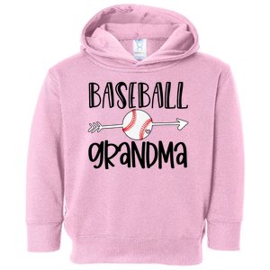 Baseball Grandma Arrow Toddler Hoodie