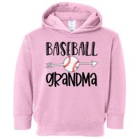 Baseball Grandma Arrow Toddler Hoodie