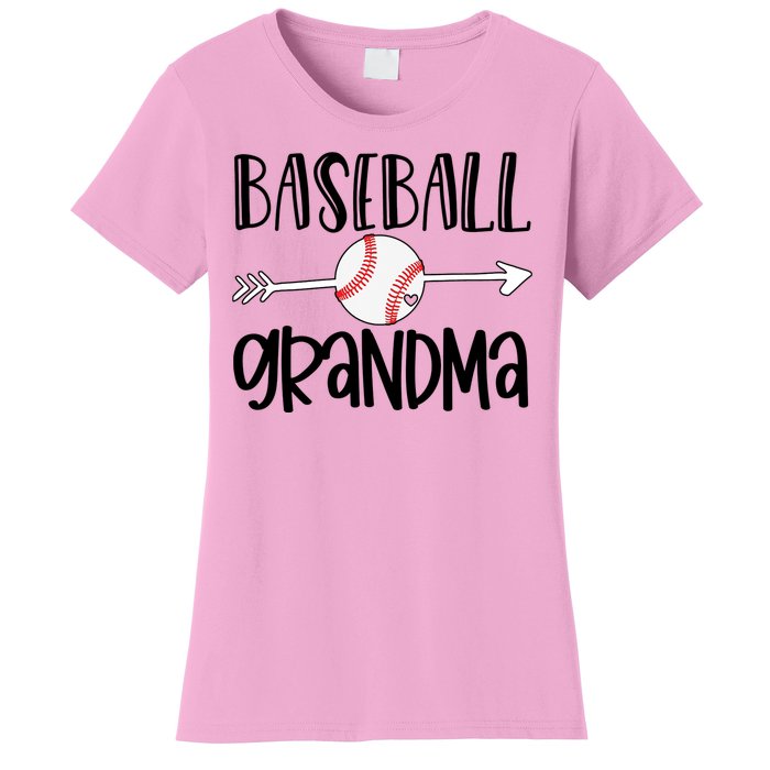 Baseball Grandma Arrow Women's T-Shirt