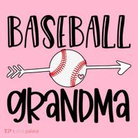 Baseball Grandma Arrow Kids T-Shirt