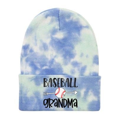 Baseball Grandma Arrow Tie Dye 12in Knit Beanie