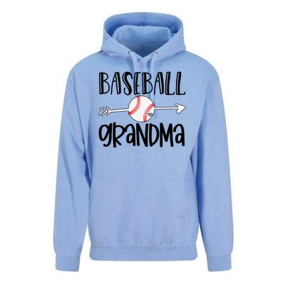 Baseball Grandma Arrow Unisex Surf Hoodie