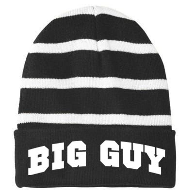 Big Guy Academy Striped Beanie with Solid Band