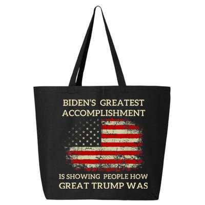 Bidens Greatest Accomplishment Is Showing Trump 202 25L Jumbo Tote