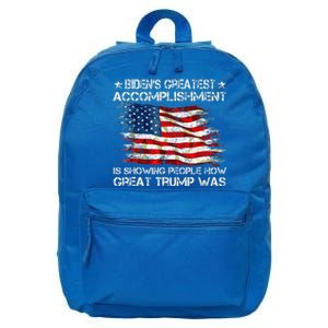 Bidens Greatest Accomplishment Is Showing Trump 2024 16 in Basic Backpack