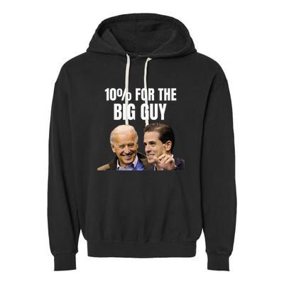 Big Guy Anti-Joe Biden funny president Garment-Dyed Fleece Hoodie