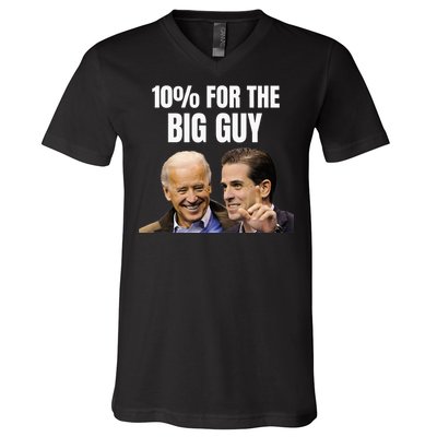 Big Guy Anti-Joe Biden funny president V-Neck T-Shirt