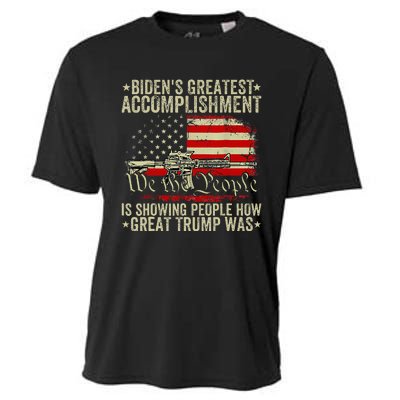 Bidens Greatest Accomplishment Is Showing Trump 2024 Cooling Performance Crew T-Shirt