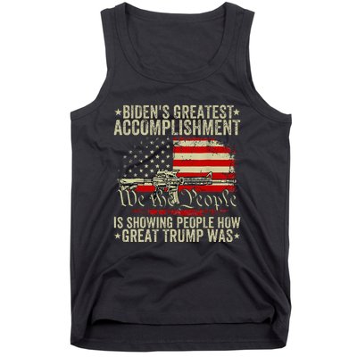 Bidens Greatest Accomplishment Is Showing Trump 2024 Tank Top