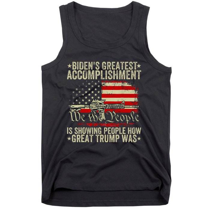 Bidens Greatest Accomplishment Is Showing Trump 2024 Tank Top