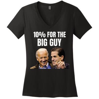 Big Guy Anti Joe Biden Women's V-Neck T-Shirt