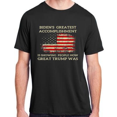 Bidens Greatest Accomplishment Is Showing Trump 2024 Adult ChromaSoft Performance T-Shirt