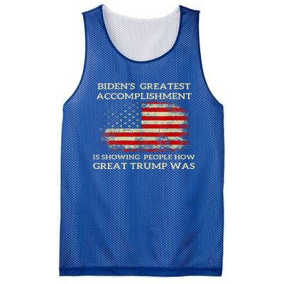 Bidens Greatest Accomplishment Is Showing Trump 2024 Mesh Reversible Basketball Jersey Tank