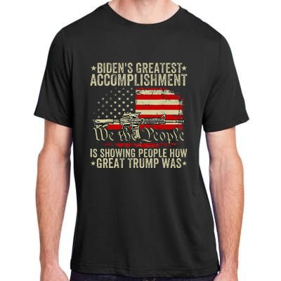 Bidens Greatest Accomplishment Is Showing Trump 2024 Adult ChromaSoft Performance T-Shirt