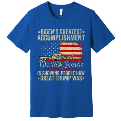 Bidens Greatest Accomplishment Is Showing Trump 2024 Premium T-Shirt