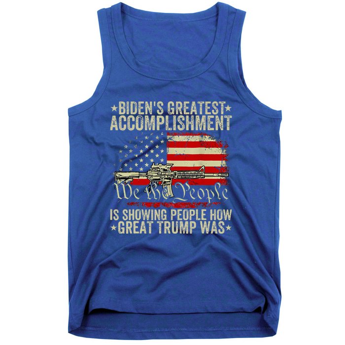 Bidens Greatest Accomplishment Is Showing Trump 2024 Tank Top