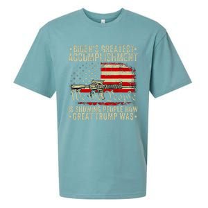 Bidens Greatest Accomplishment Is Showing Trump 2024 Sueded Cloud Jersey T-Shirt