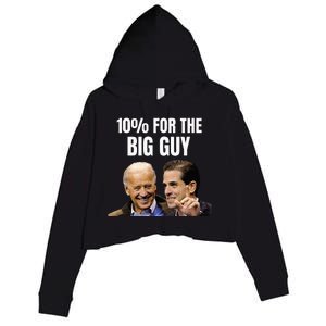 Big Guy Anti Joe Biden Crop Fleece Hoodie