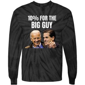 Big Guy Anti Joe Biden Tie-Dye Long Sleeve Shirt