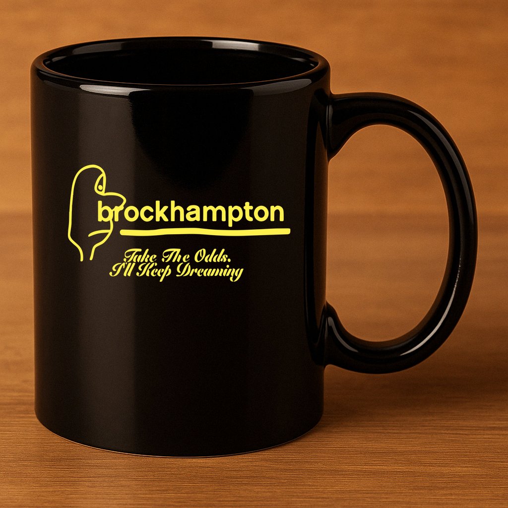 Brockhampton Ginger Anniversary Take The Odds ILl Keep Dreaming 11oz C Handle Ceramic Mug