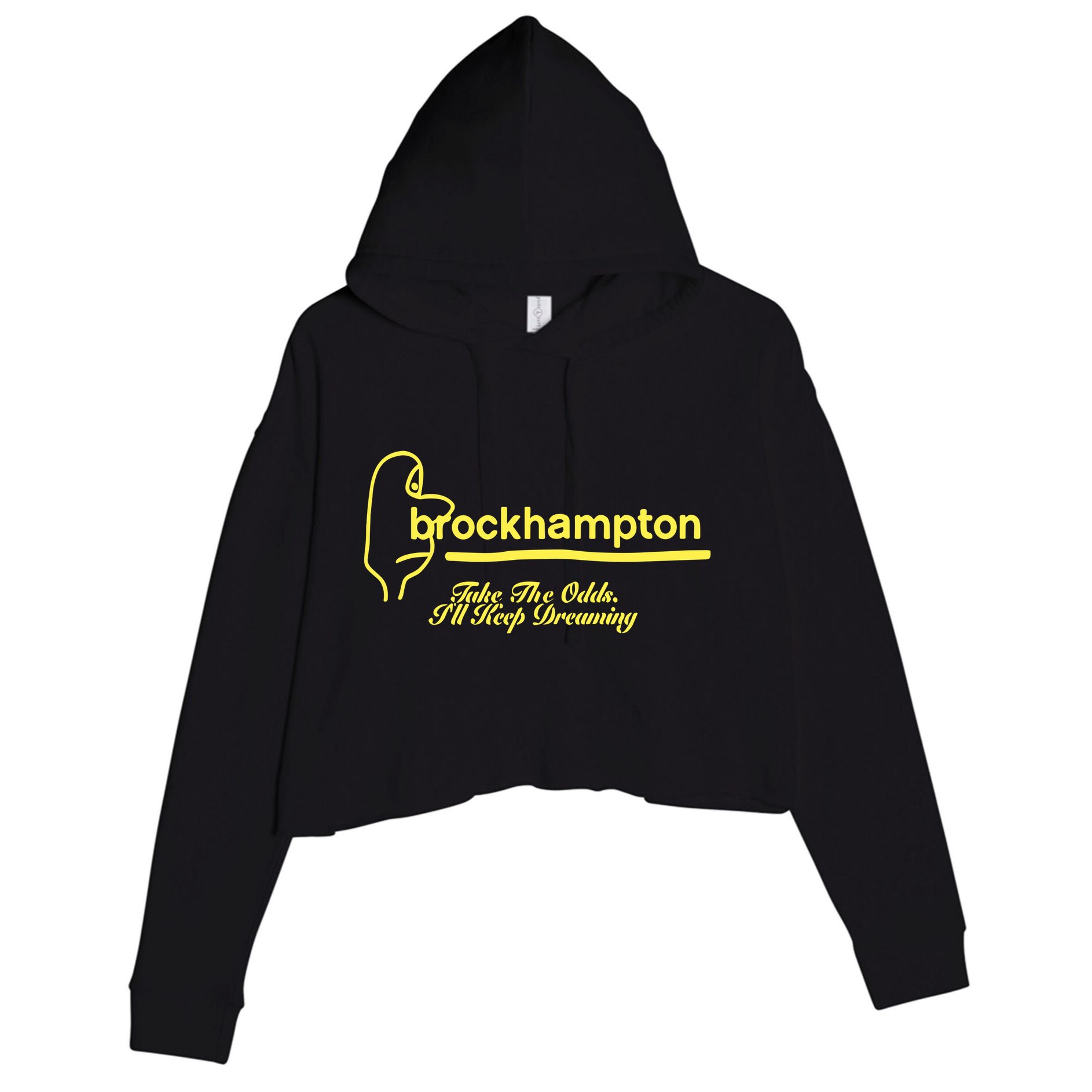 Brockhampton Ginger Anniversary Take The Odds ILl Keep Dreaming Crop Fleece Hoodie