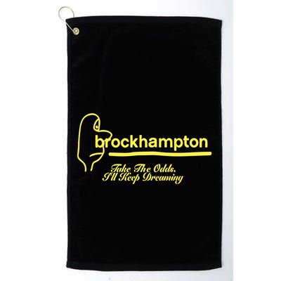 Brockhampton Ginger Anniversary Take The Odds ILl Keep Dreaming Golf Towel