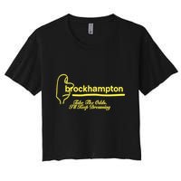 Brockhampton Ginger Anniversary Take The Odds ILl Keep Dreaming Women's Crop Top Tee