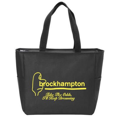 Brockhampton Ginger Anniversary Take The Odds ILl Keep Dreaming Zip Tote Bag