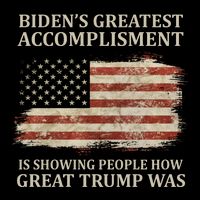 Bidens Greatest Accomplishment Is Showing People How Great Trump Was Usa Backpack