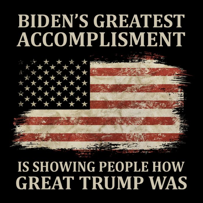 Bidens Greatest Accomplishment Is Showing People How Great Trump Was Usa Backpack