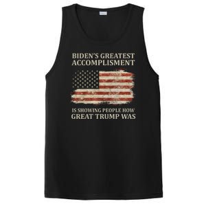 Bidens Greatest Accomplishment Is Showing People How Great Trump Was Usa PosiCharge Competitor Tank