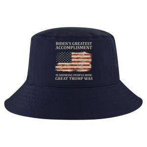 Bidens Greatest Accomplishment Is Showing People How Great Trump Was Usa Cool Comfort Performance Bucket Hat