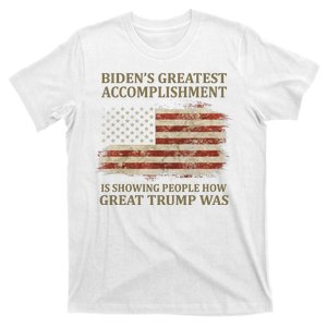 Bidens Greatest Accomplishment Is Showing People How Great Trump Was Usa T-Shirt