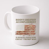 Bidens Greatest Accomplishment Is Showing People How Great Trump Was Usa Coffee Mug