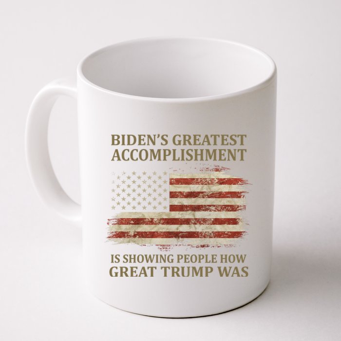 Bidens Greatest Accomplishment Is Showing People How Great Trump Was Usa Coffee Mug