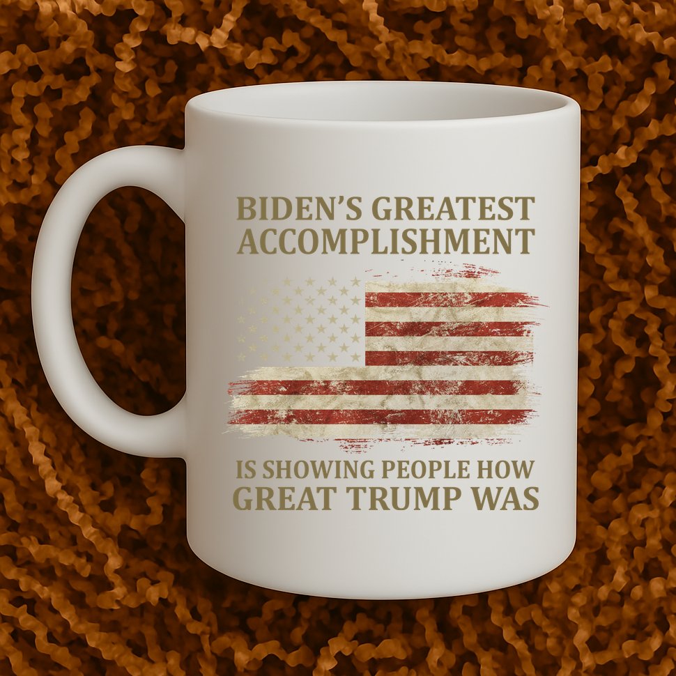 Bidens Greatest Accomplishment Is Showing People How Great Trump Was Usa Mug