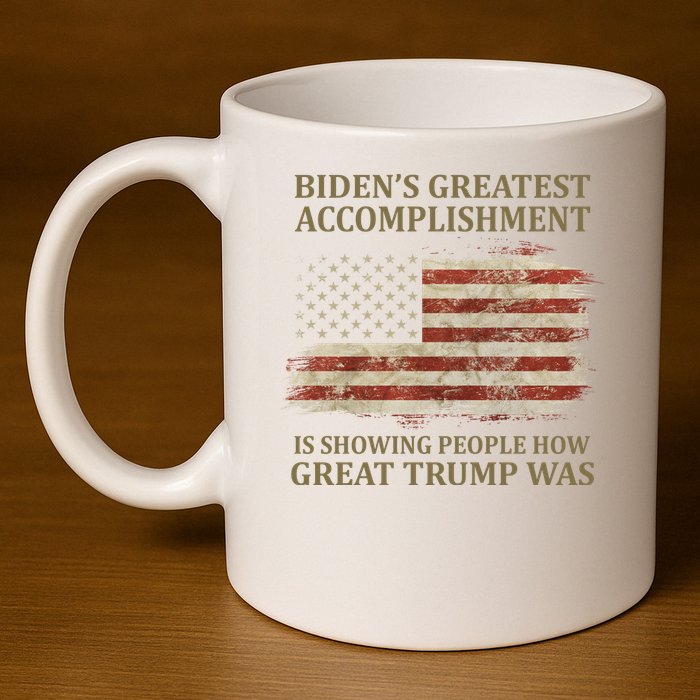 Bidens Greatest Accomplishment Is Showing People How Great Trump Was Usa 11oz C Handle Ceramic Mug